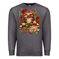 Charcoal Heather Mexican Gnomies Truck Premium Sweatshirt - BundleAndBundleShop