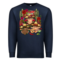 Navy Mexican Gnomies Truck Premium Sweatshirt - BundleAndBundleShop