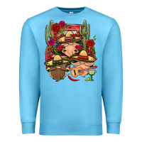 Ocean Blue Mexican Gnomies Truck Premium Sweatshirt - BundleAndBundleShop