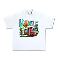 White home camp Urban Heavy Tee - JahusDesignShop