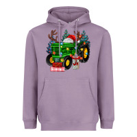 Lavender farm tractor christmas Heavyweight Hoodie - MaliasSmallBusiness