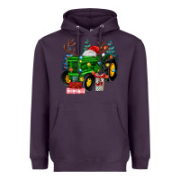 Plum farm tractor christmas Heavyweight Hoodie - MaliasSmallBusiness