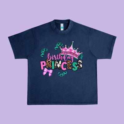 Birthday Princess Urban Heavy Tee Designed By Adodesignshop