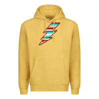 Antique Gold Teal and Orange Serape Lightning Premium Hoodie - Bettercallsaul