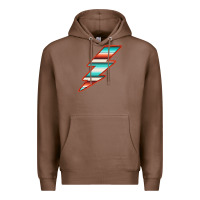 Chestnut Teal and Orange Serape Lightning Premium Hoodie - Bettercallsaul
