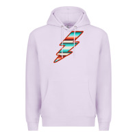Lilac Teal and Orange Serape Lightning Premium Hoodie - Bettercallsaul