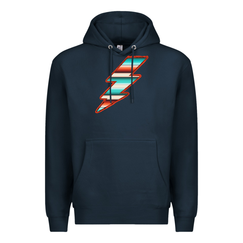 Teal And Orange Serape Lightning Premium Hoodie by Bettercallsaul | Teevron