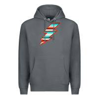 Rock Teal and Orange Serape Lightning Premium Hoodie - Bettercallsaul