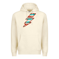 Sandshell Teal and Orange Serape Lightning Premium Hoodie - Bettercallsaul