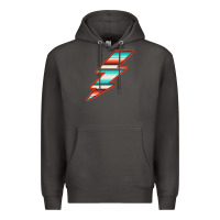 Smoke Teal and Orange Serape Lightning Premium Hoodie - Bettercallsaul
