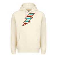Tofu Teal and Orange Serape Lightning Premium Hoodie - Bettercallsaul