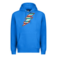 True Royal Teal and Orange Serape Lightning Premium Hoodie - Bettercallsaul