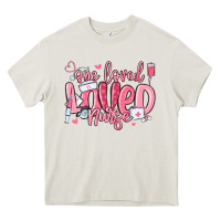 Cream one loved nurse valentine's day Heavy Core Tee - MaliasSmallBusiness