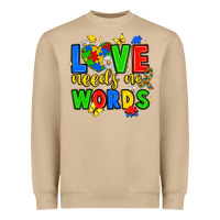 Mushroom love needs no words Heavyweight Sweatshirt - JahusDesignShop