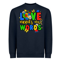 Navy love needs no words Heavyweight Sweatshirt - JahusDesignShop