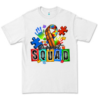 White basketball support squad autism Premium Tee - Zillion Design Studio