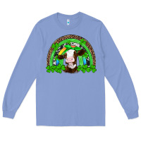 Colony Blue st patricks cow rainbow Long Sleeve Tee - Artiststas