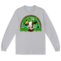 Moon Dust st patricks cow rainbow Long Sleeve Tee - Artiststas