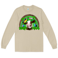 Mushroom st patricks cow rainbow Long Sleeve Tee - Artiststas