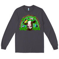 Smoke st patricks cow rainbow Long Sleeve Tee - Artiststas