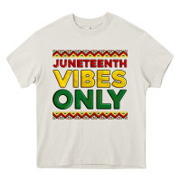 Cream juneteenth vibes only Heavy Core Tee - Artiststas