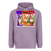 Lavender happy hallothanksmas gnomies Heavyweight Hoodie - MaliasSmallBusiness