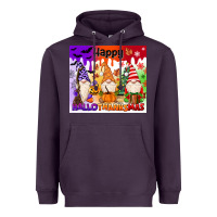 Plum happy hallothanksmas gnomies Heavyweight Hoodie - MaliasSmallBusiness