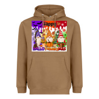 Toasted Coconut happy hallothanksmas gnomies Heavyweight Hoodie - MaliasSmallBusiness