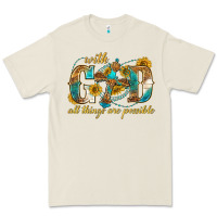 Bone with god all things are possible with cross Premium Tee - texasbilliewilder