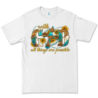 White with god all things are possible with cross Premium Tee - texasbilliewilder
