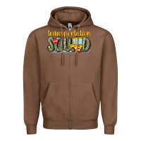 Chestnut transportation squad Zipper Hoodie - MaliasSmallBusiness