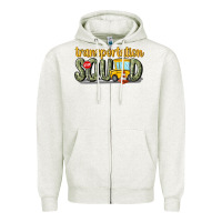 Oatmeal Heather transportation squad Zipper Hoodie - MaliasSmallBusiness