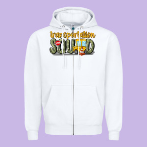 Transportation Squad Zipper Hoodie Designed By Maliassmallbusiness