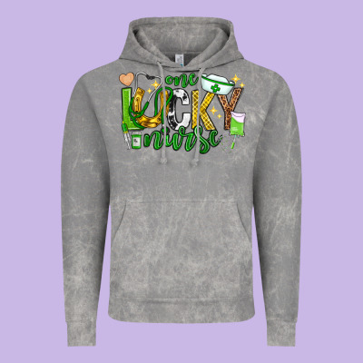 St Patricks Day One Lucky Nurse Vintage Hoodie Designed By Neo Western