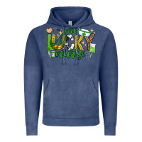 Vintage Denim st patricks day one lucky nurse Vintage Hoodie - Neo Western