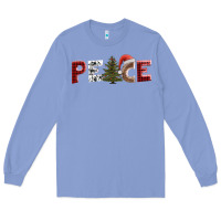 Colony Blue peace christmas Long Sleeve Tee - AdoDesignShop