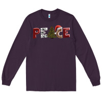Plum peace christmas Long Sleeve Tee - AdoDesignShop