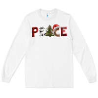 White peace christmas Long Sleeve Tee - AdoDesignShop