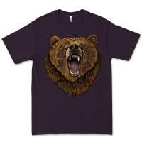 Plum bear head Premium Tee - BarkalooDesign