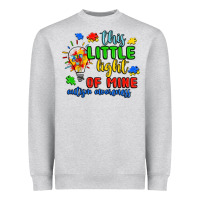 Heather Grey this little light of mine autism awareness Heavyweight Sweatshirt - JahusDesignShop