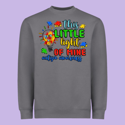 This Little Light Of Mine Autism Awareness Heavyweight Sweatshirt Designed By Jahusdesignshop