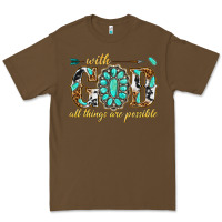 Cacao with god all things are possible with gemstone Premium Tee - texasbilliewilder