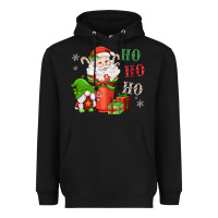 Black ho ho ho gnome santa coffee cup Heavyweight Hoodie - MaliasSmallBusiness