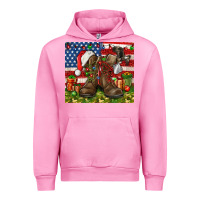 Fuchsia Pink Army Veteran Boots Christmas Tumbler 4th of july Urban Hoodie - HowdyJamesFarm