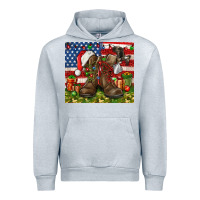 Heather Grey Army Veteran Boots Christmas Tumbler 4th of july Urban Hoodie - HowdyJamesFarm