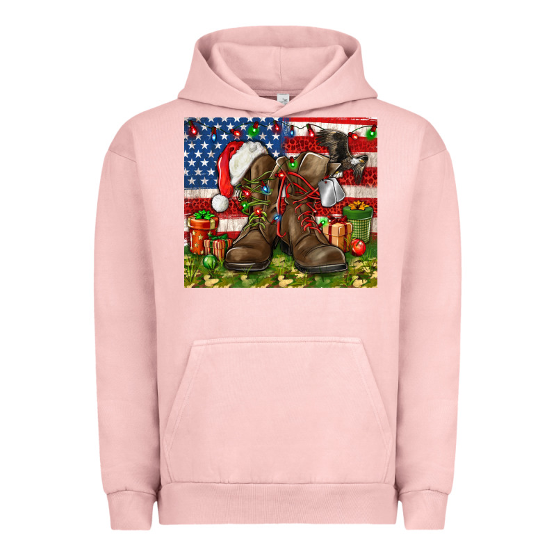 Army Veteran Boots Christmas Tumbler 4th Of July Urban Hoodie by HowdyJamesFarm | Teevron