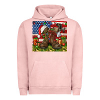 Pigment Salmon Army Veteran Boots Christmas Tumbler 4th of july Urban Hoodie - HowdyJamesFarm
