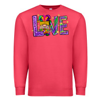 Cardinal Mardi Gras Love With Gnome Premium Sweatshirt - BundleAndBundleShop