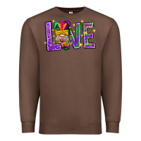 Chestnut Mardi Gras Love With Gnome Premium Sweatshirt - BundleAndBundleShop