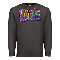 Smoke Mardi Gras Love With Gnome Premium Sweatshirt - BundleAndBundleShop